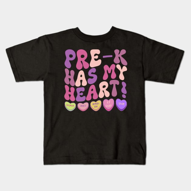 kindergarten has my heart teacher prek has my heart Kids T-Shirt by jadolomadolo